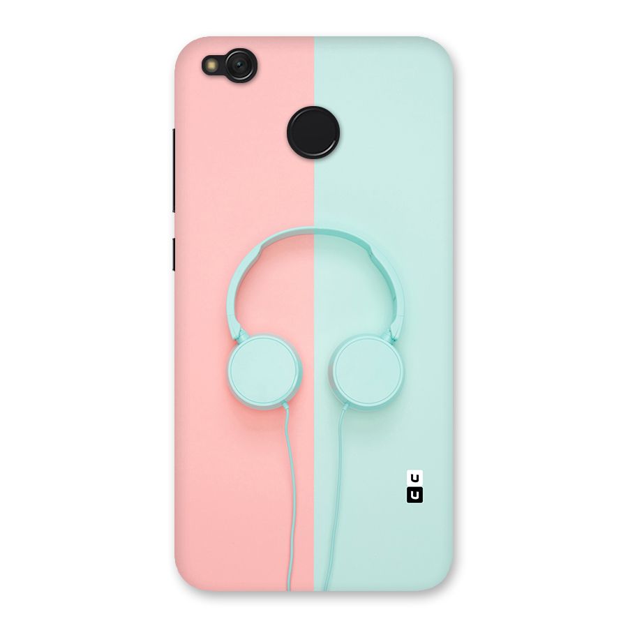 Pastel Headphones Back Case for Redmi 4