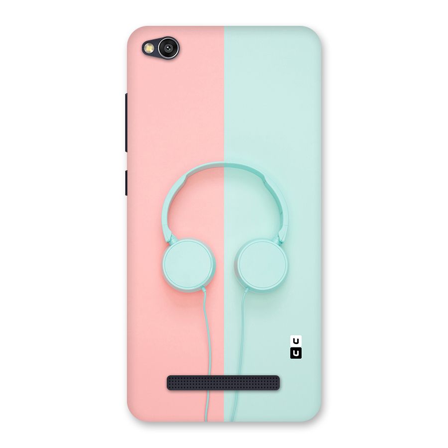 Pastel Headphones Back Case for Redmi 4A