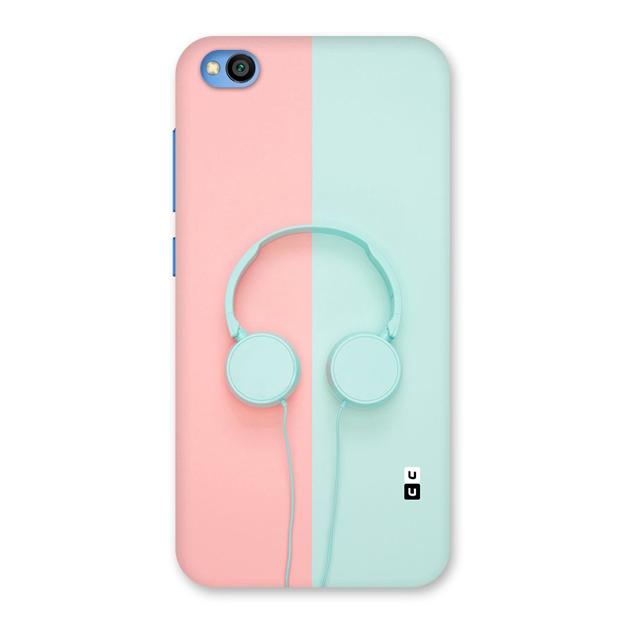 Pastel Headphones Back Case for Redmi Go