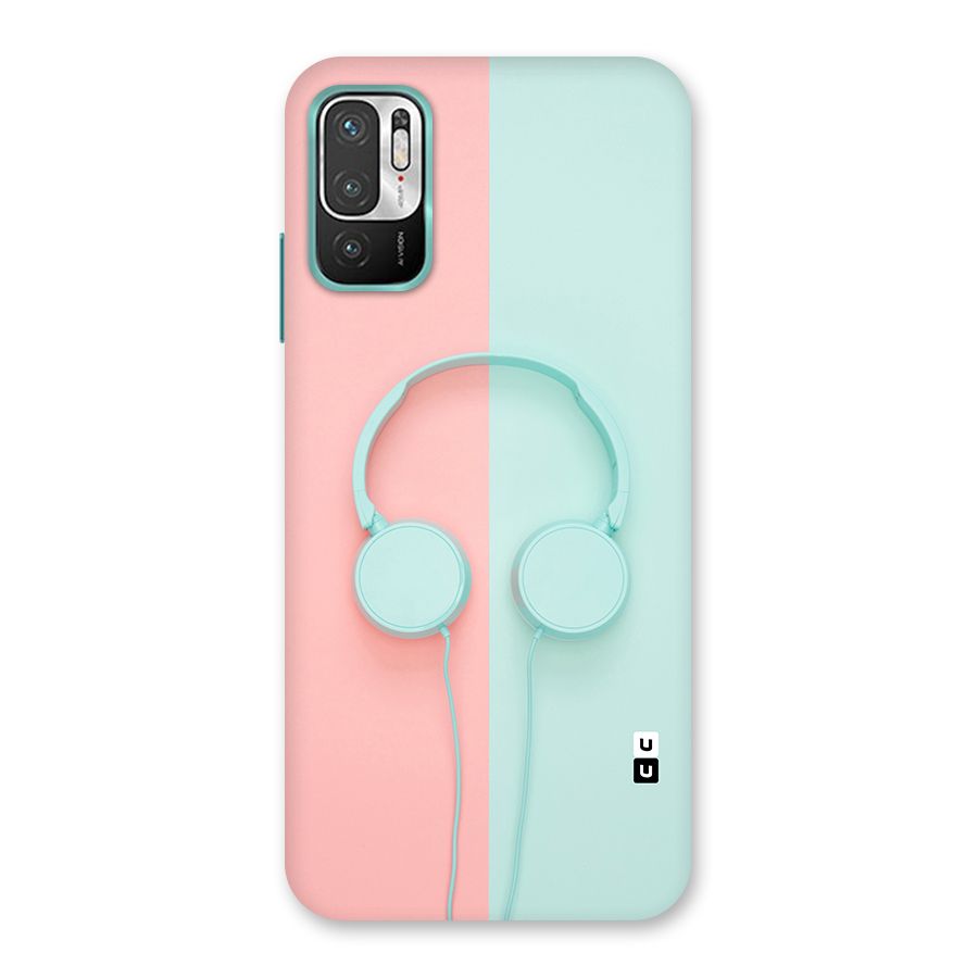 Pastel Headphones Back Case for Redmi Note 10T 5G