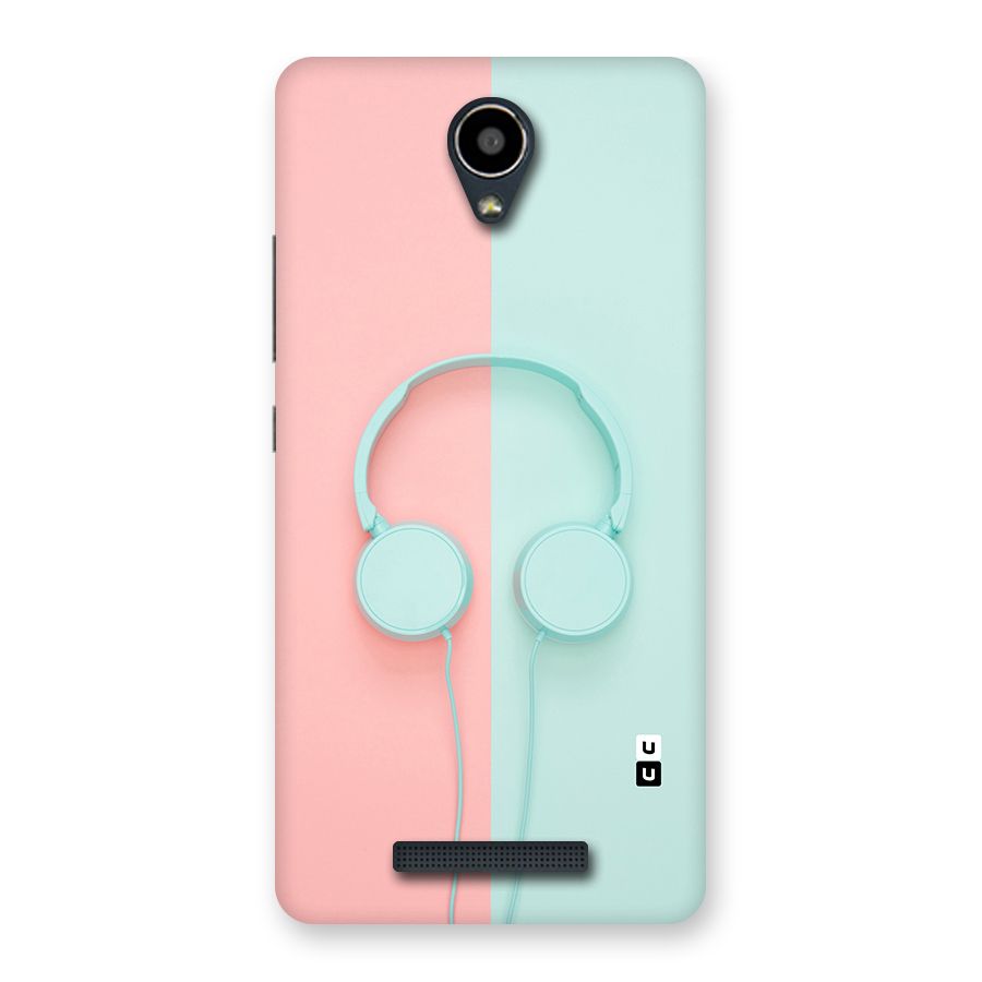 Pastel Headphones Back Case for Redmi Note 2