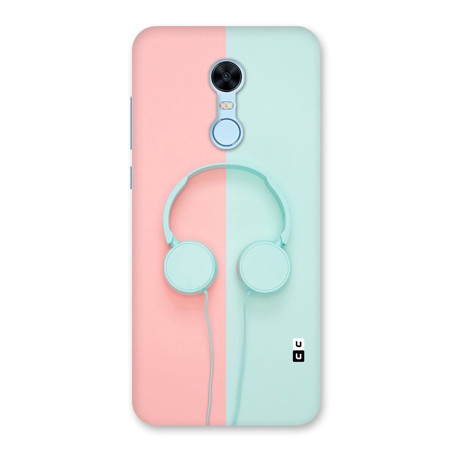 Pastel Headphones Back Case for Redmi Note 5
