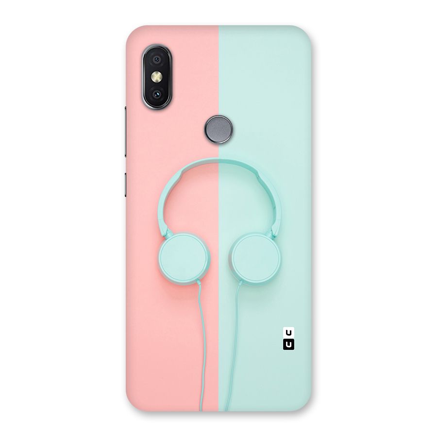 Pastel Headphones Back Case for Redmi Y2
