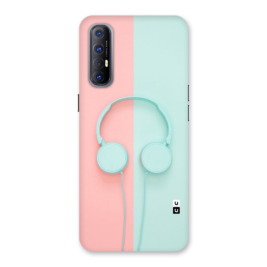 Pastel Headphones Back Case for Reno3 Pro