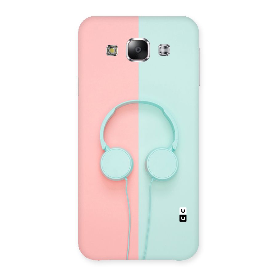 Pastel Headphones Back Case for Samsung Galaxy E5