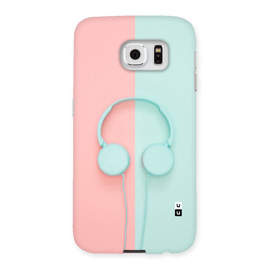 Pastel Headphones Back Case for Samsung Galaxy S6