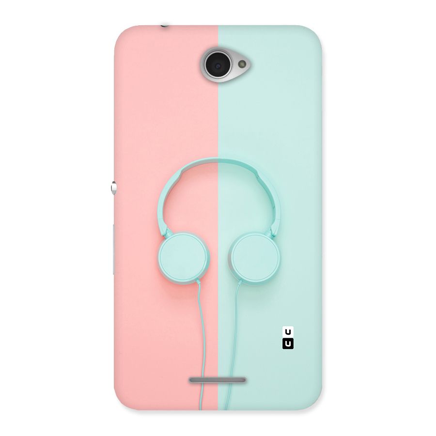 Pastel Headphones Back Case for Sony Xperia E4