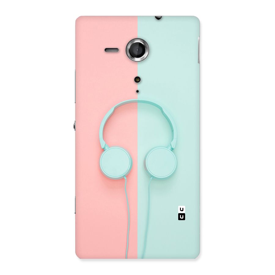 Pastel Headphones Back Case for Sony Xperia SP