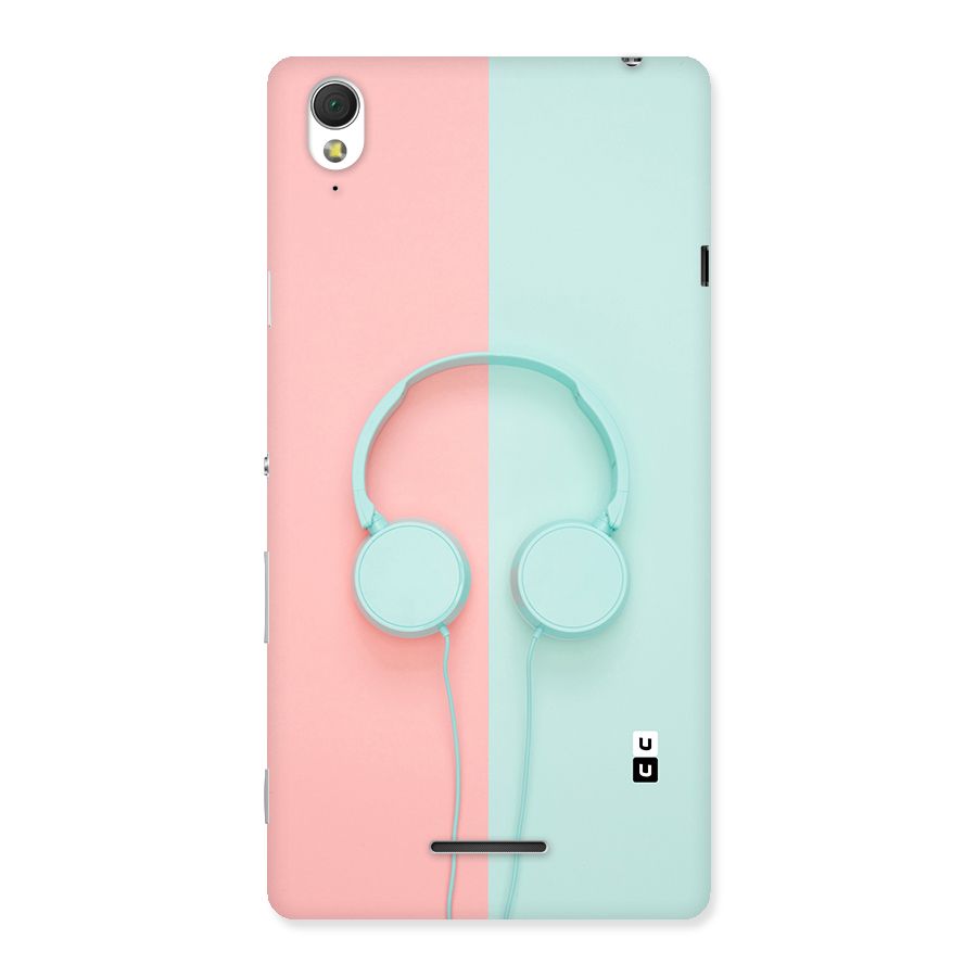 Pastel Headphones Back Case for Sony Xperia T3