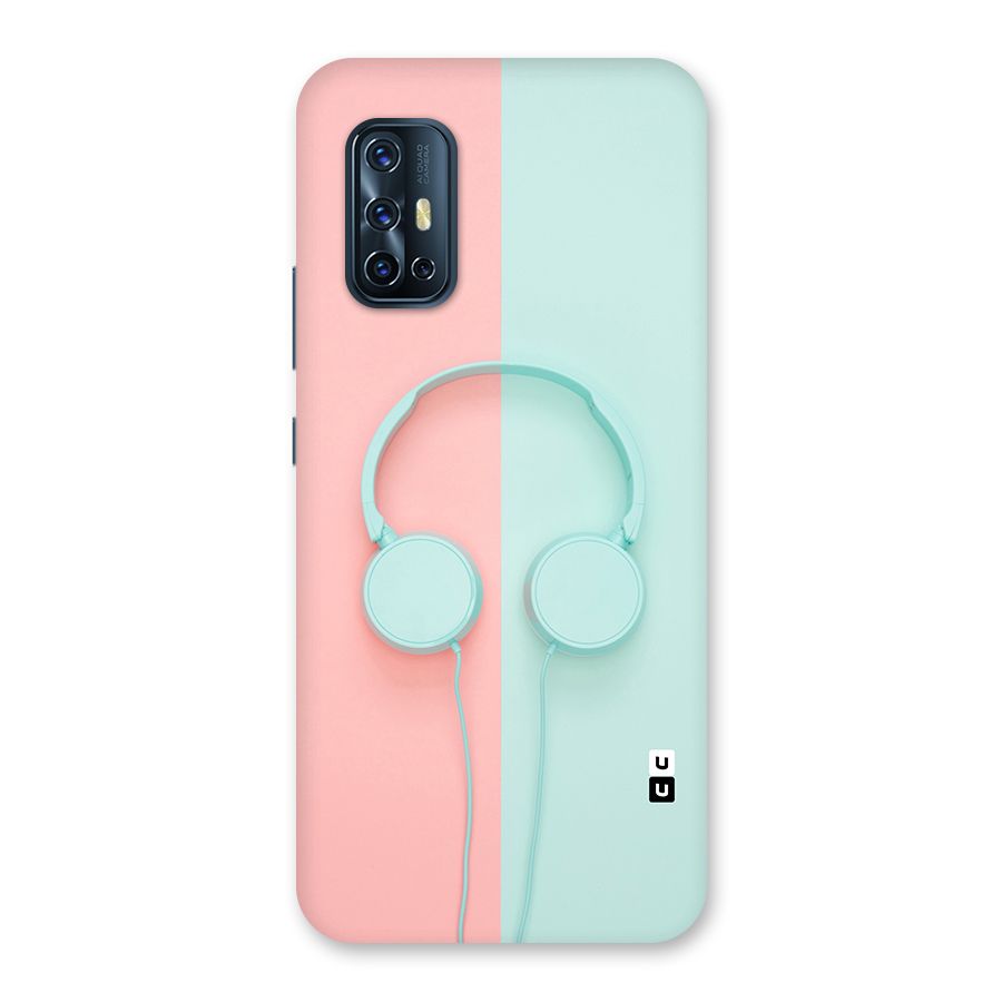 Pastel Headphones Back Case for Vivo V17
