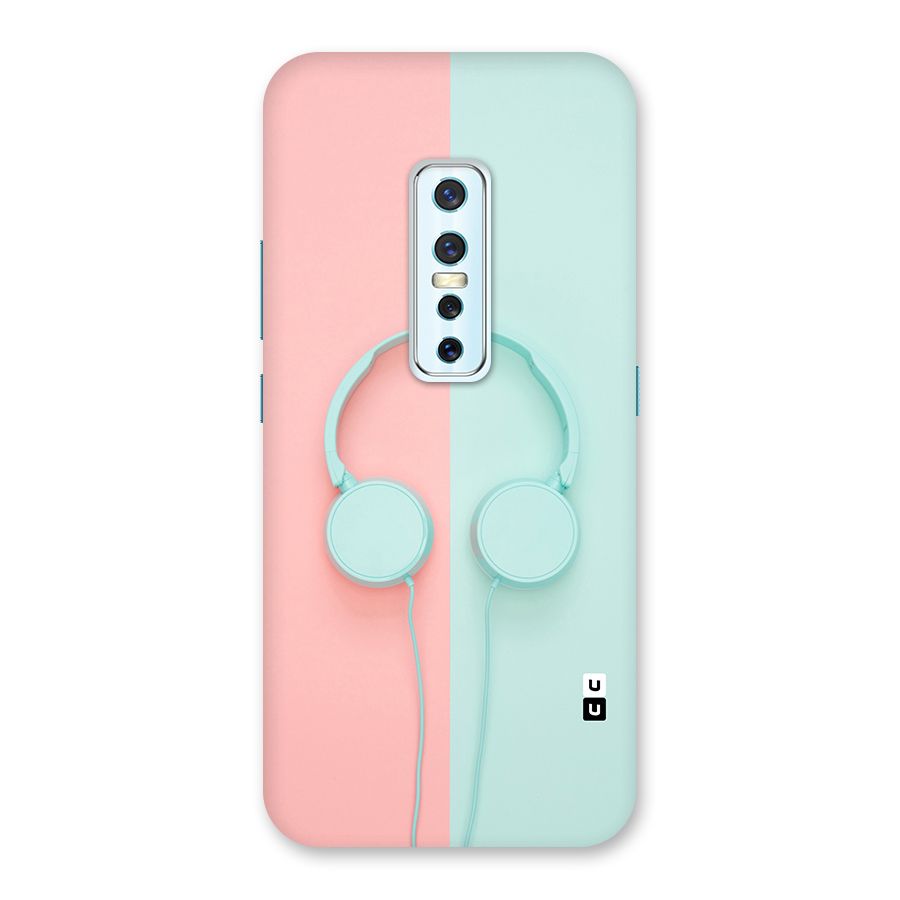 Pastel Headphones Back Case for Vivo V17 Pro