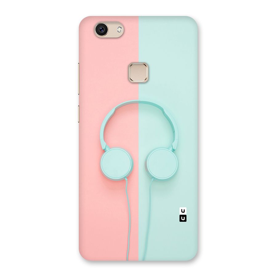 Pastel Headphones Back Case for Vivo V7