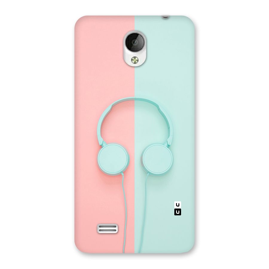 Pastel Headphones Back Case for Vivo Y21