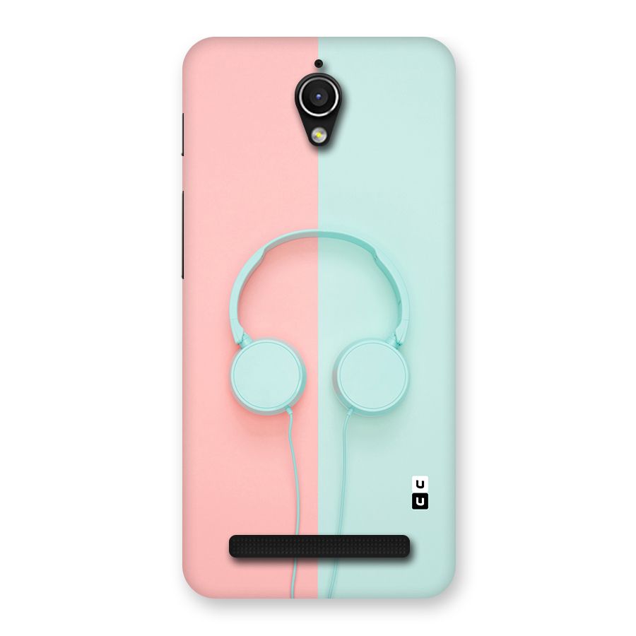 Pastel Headphones Back Case for Zenfone Go