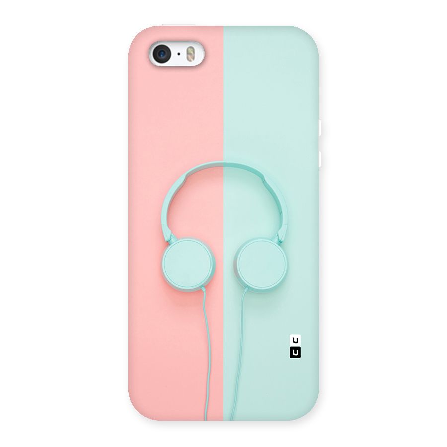 Pastel Headphones Back Case for iPhone 5 5S