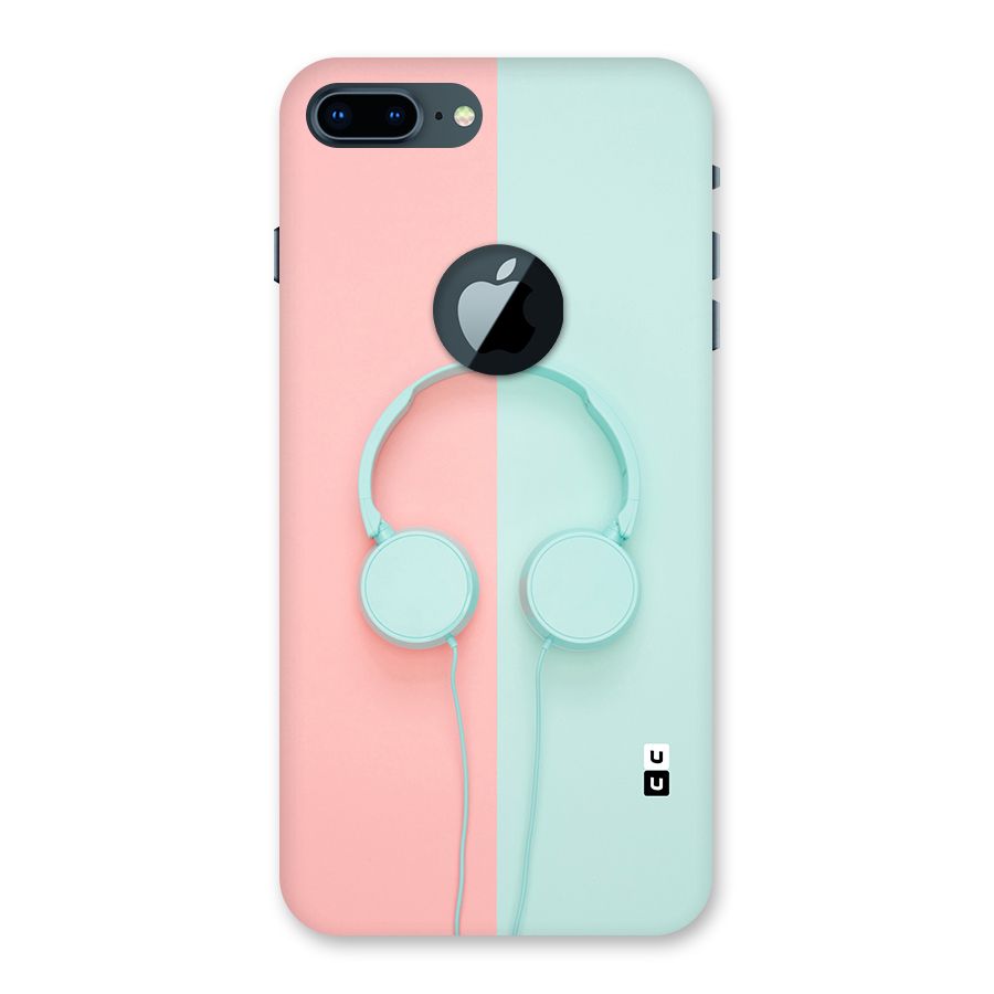 Pastel Headphones Back Case for iPhone 7 Plus Logo Cut