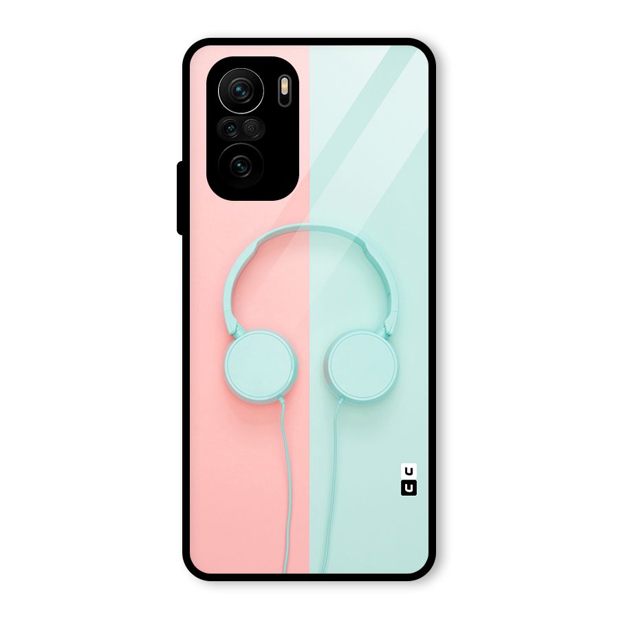 Pastel Headphones Glass Back Case for Mi 11X Pro
