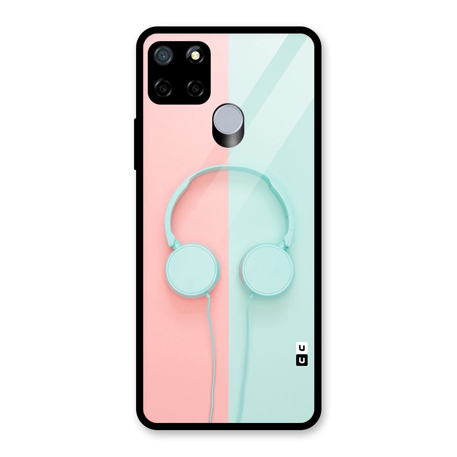 Pastel Headphones Glass Back Case for Realme Narzo 20