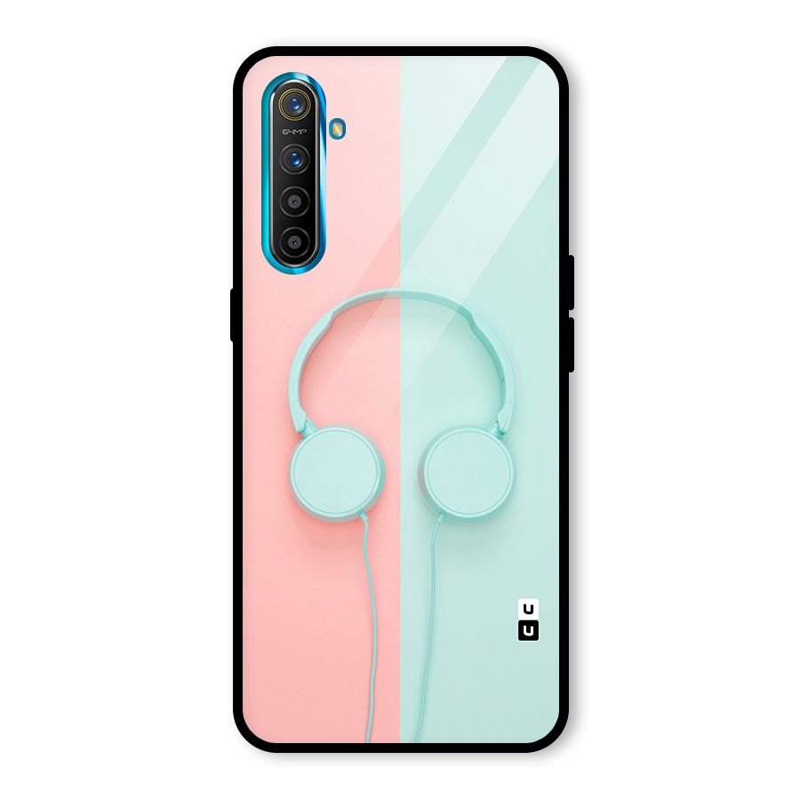 Pastel Headphones Glass Back Case for Realme X2