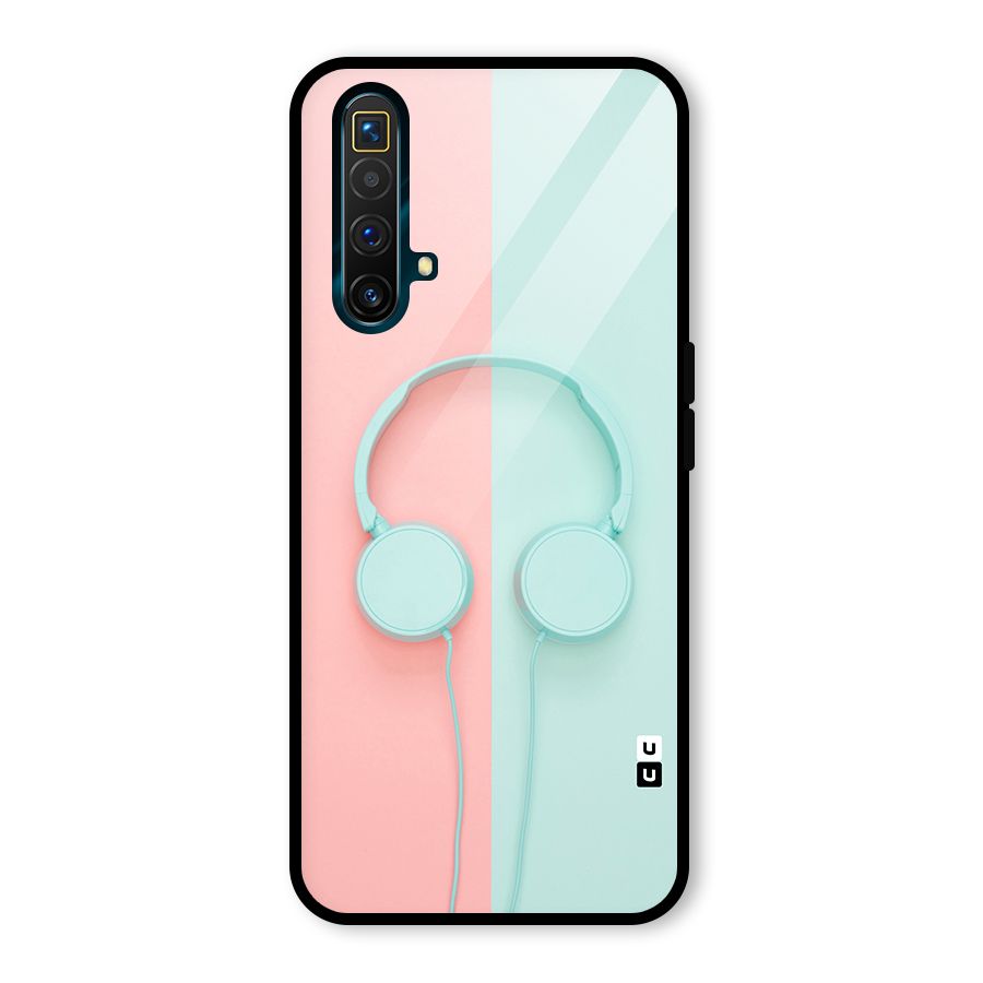 Pastel Headphones Glass Back Case for Realme X3 SuperZoom