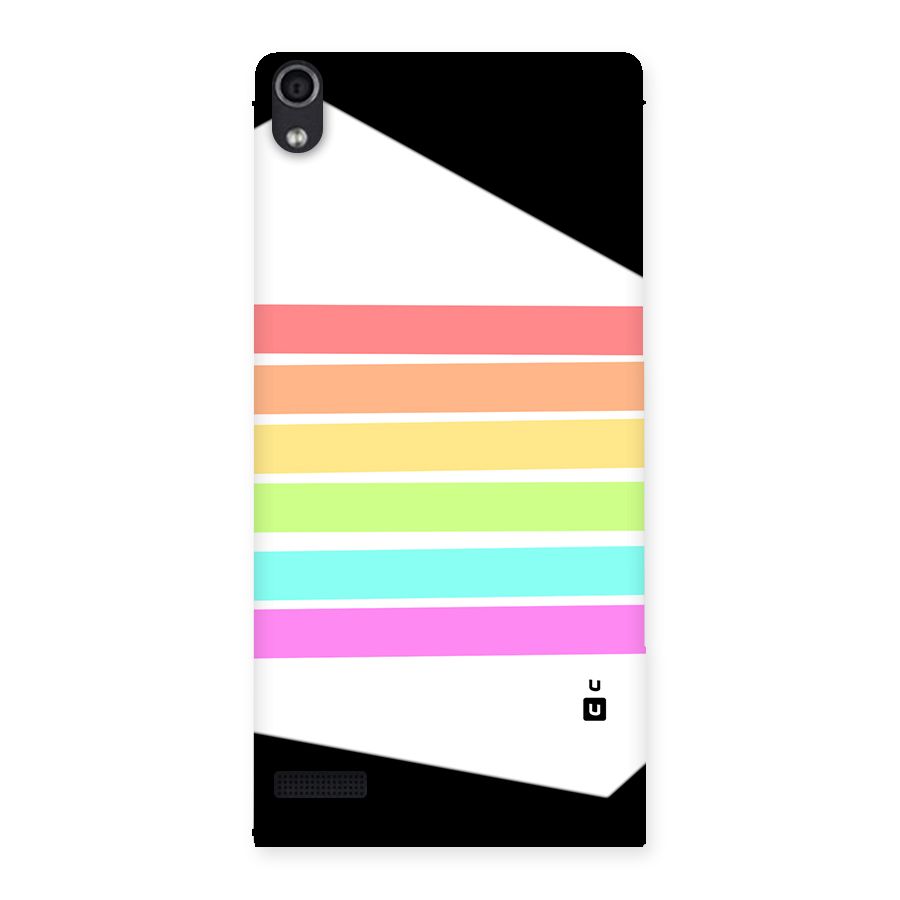 Pastel Pride Horizontal Stripes Back Case for Ascend P6