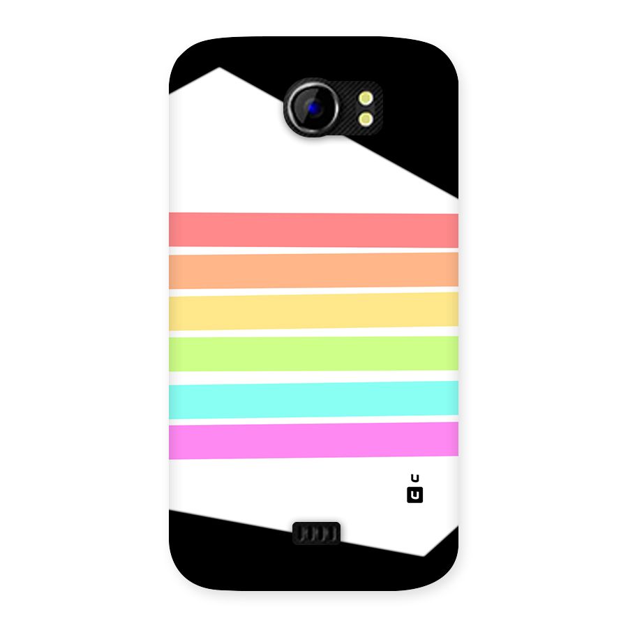 Pastel Pride Horizontal Stripes Back Case for Canvas 2 A110