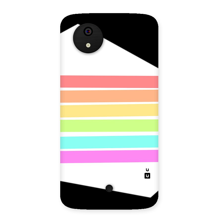 Pastel Pride Horizontal Stripes Back Case for Canvas A1  AQ4501