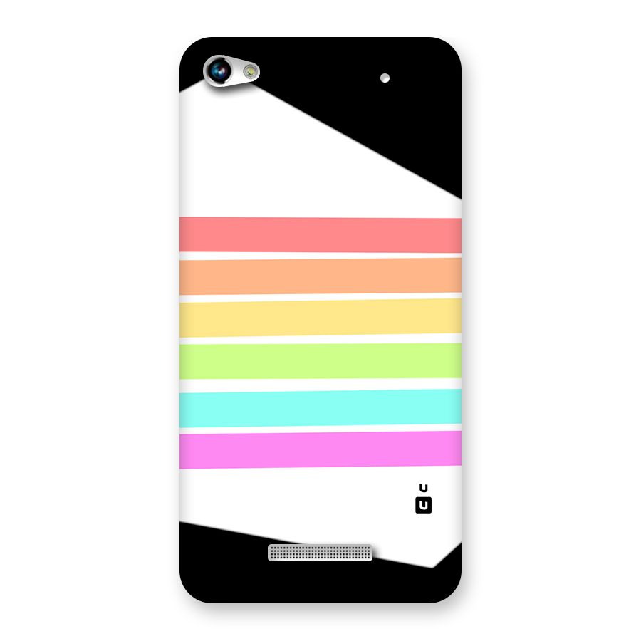 Pastel Pride Horizontal Stripes Back Case for Canvas Hue 2 A316