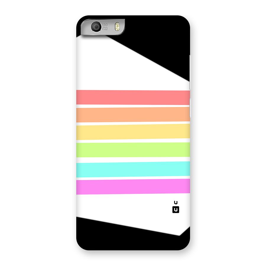 Pastel Pride Horizontal Stripes Back Case for Canvas Knight 2