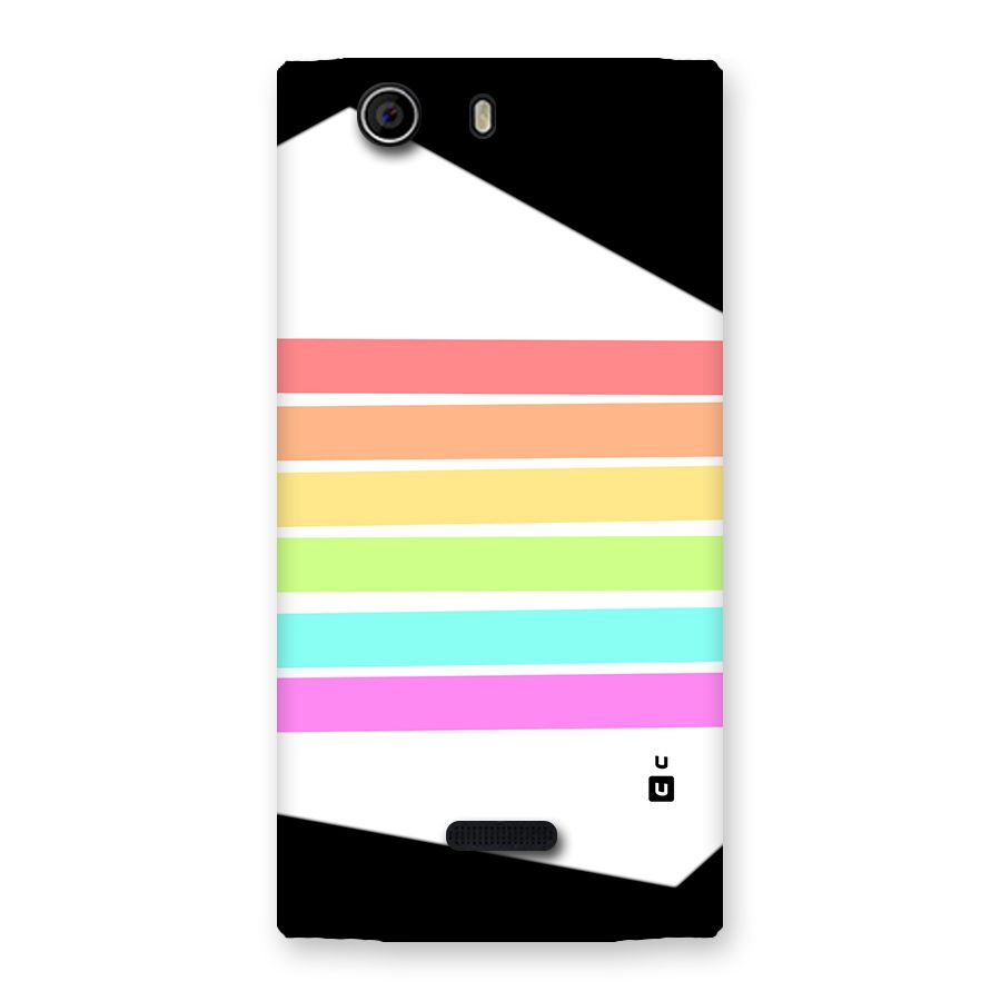 Pastel Pride Horizontal Stripes Back Case for Canvas Nitro 2 E311