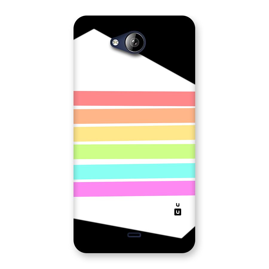 Pastel Pride Horizontal Stripes Back Case for Canvas Play Q355