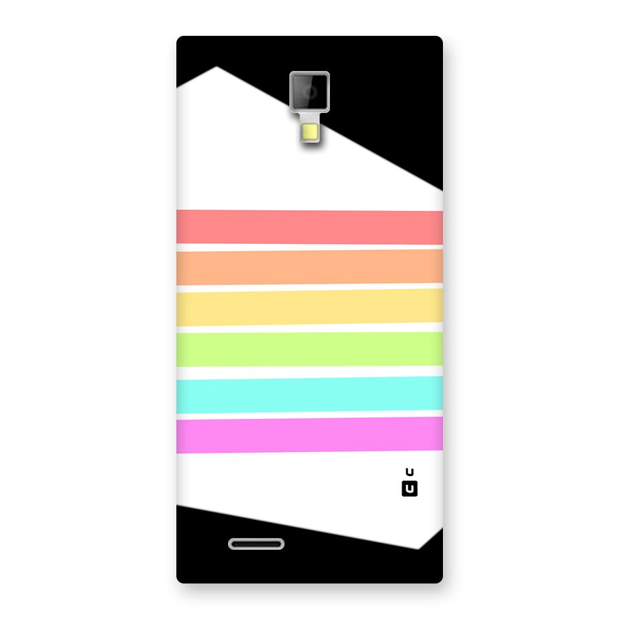 Pastel Pride Horizontal Stripes Back Case for Canvas Xpress A99