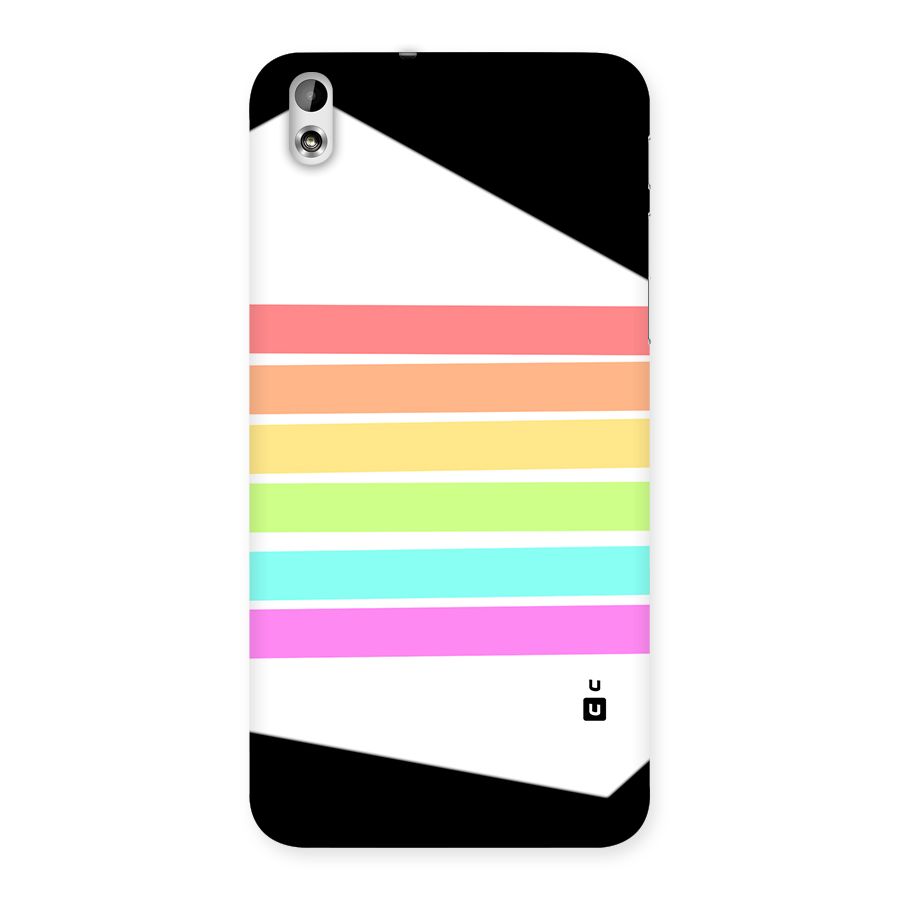 Pastel Pride Horizontal Stripes Back Case for Desire 816g