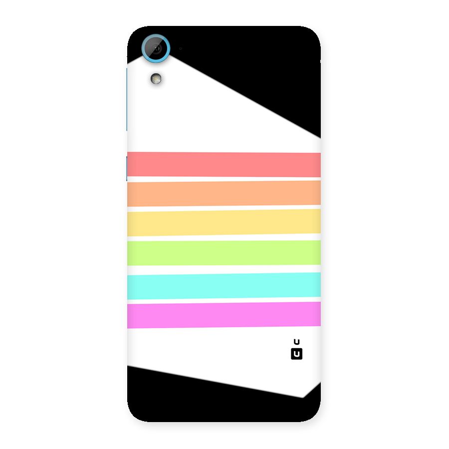 Pastel Pride Horizontal Stripes Back Case for Desire 826