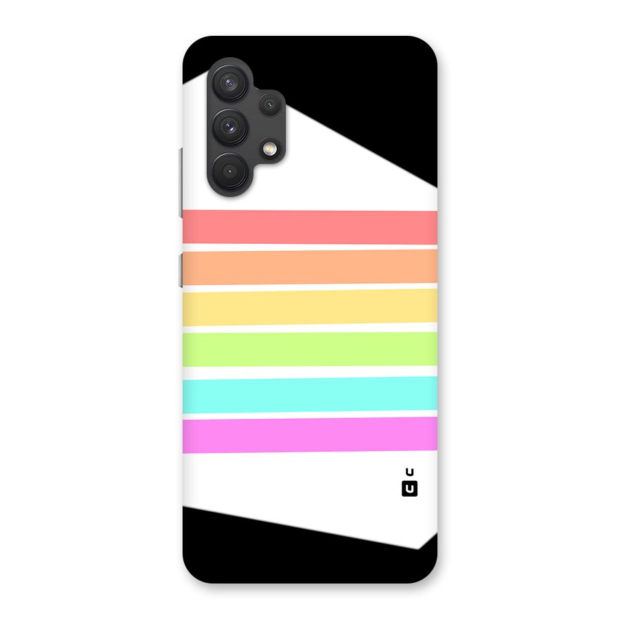 Pastel Pride Horizontal Stripes Back Case for Galaxy A32