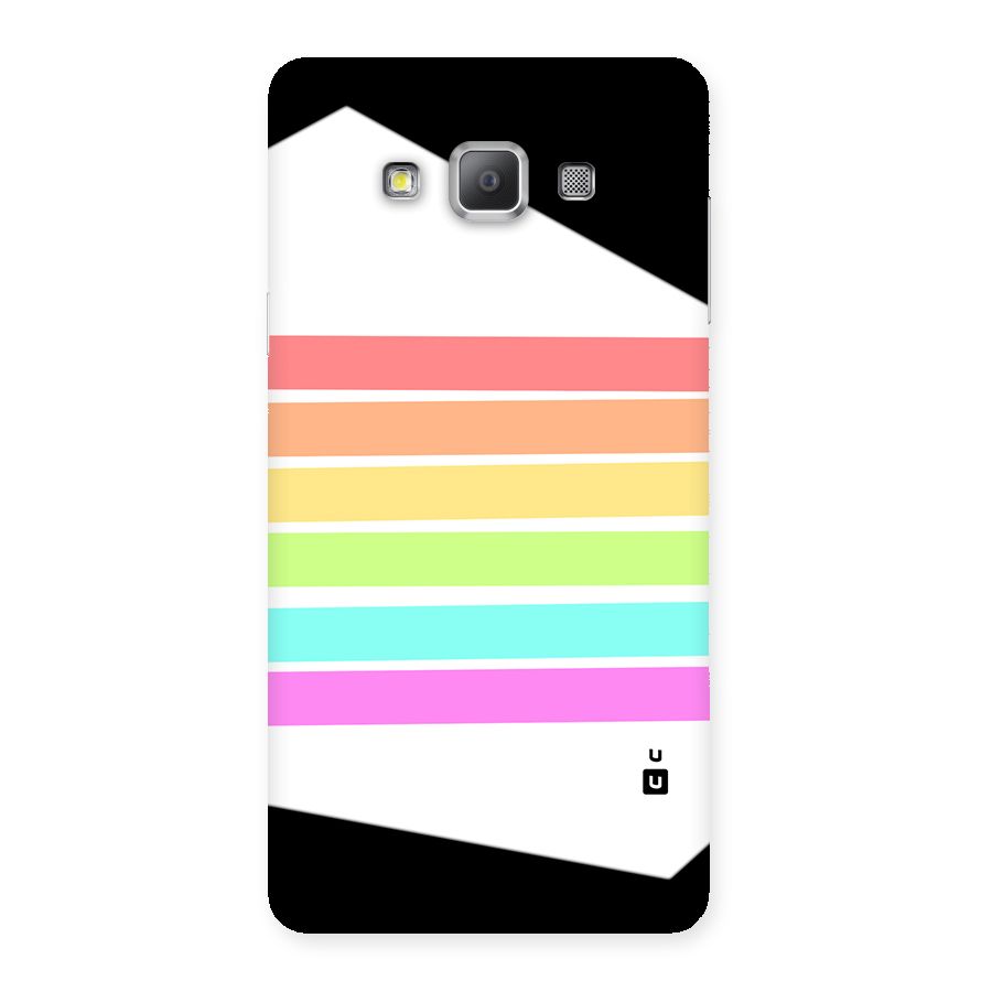 Pastel Pride Horizontal Stripes Back Case for Galaxy A7