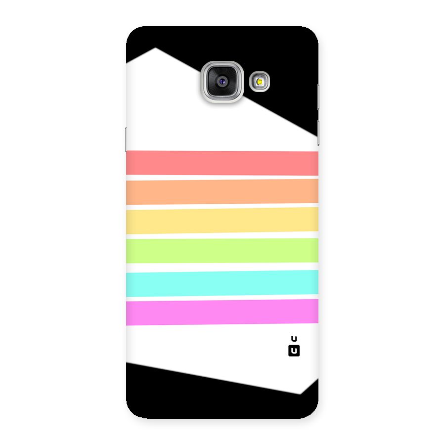Pastel Pride Horizontal Stripes Back Case for Galaxy A7 (2016)