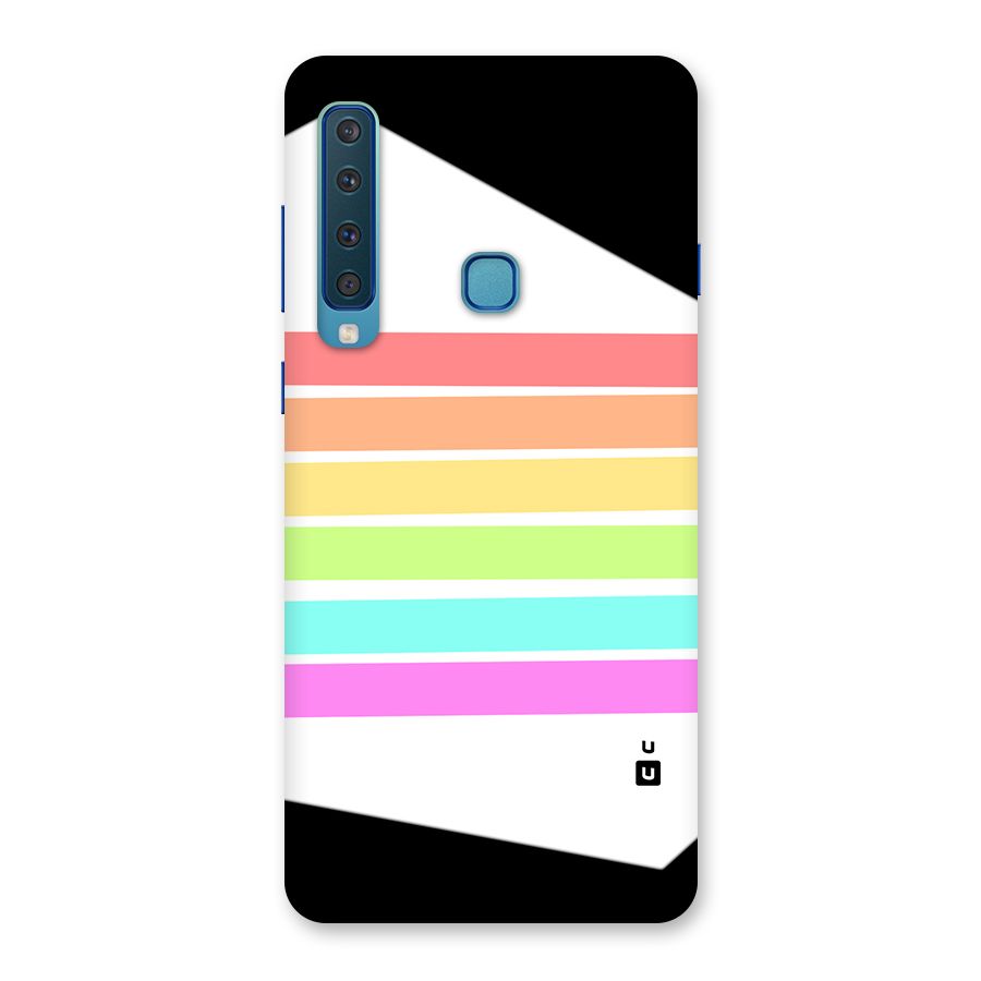 Pastel Pride Horizontal Stripes Back Case for Galaxy A9 (2018)