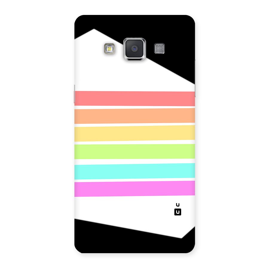 Pastel Pride Horizontal Stripes Back Case for Galaxy Grand Max