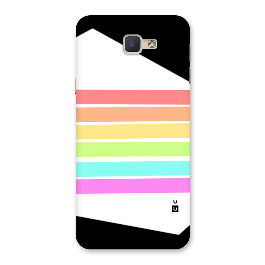 Pastel Pride Horizontal Stripes Back Case for Galaxy J5 Prime