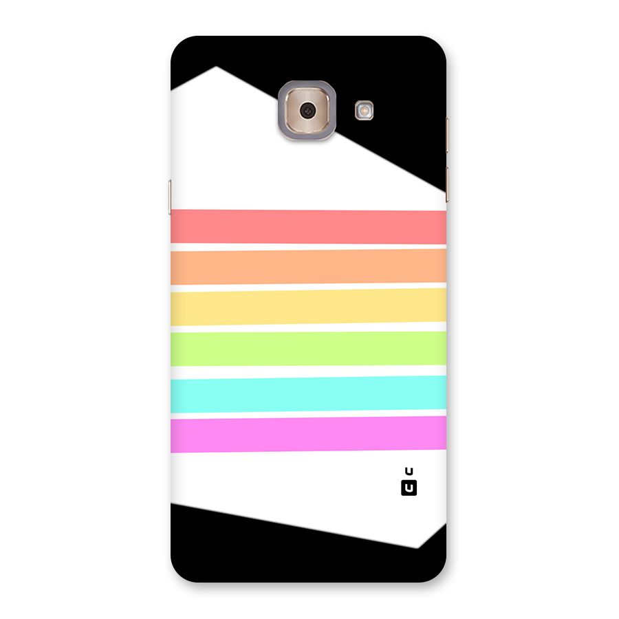 Pastel Pride Horizontal Stripes Back Case for Galaxy J7 Max