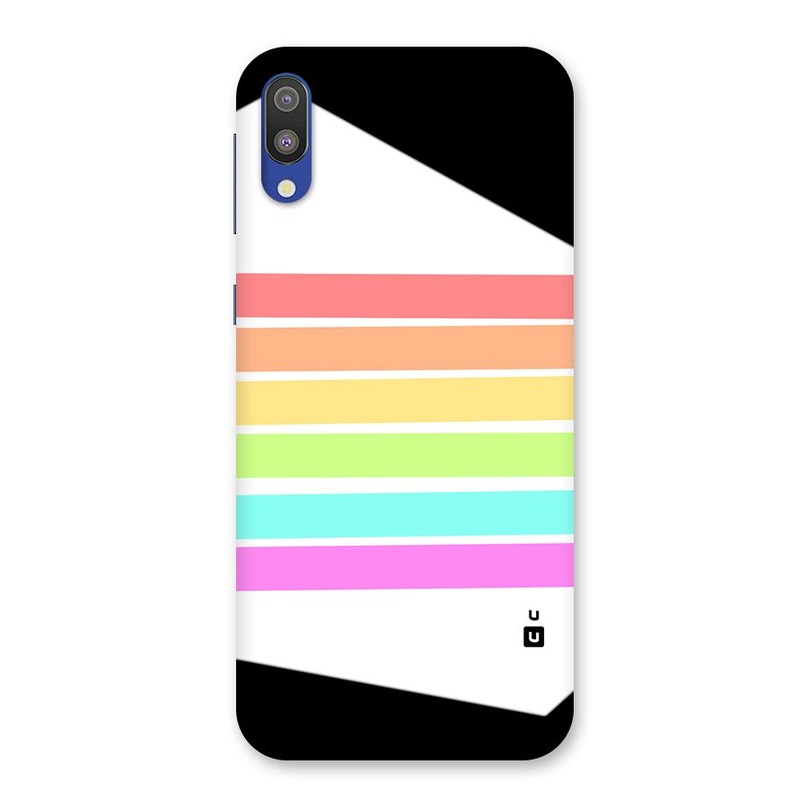 Pastel Pride Horizontal Stripes Back Case for Galaxy M10