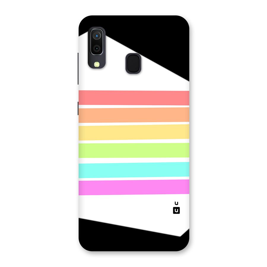 Pastel Pride Horizontal Stripes Back Case for Galaxy M10s