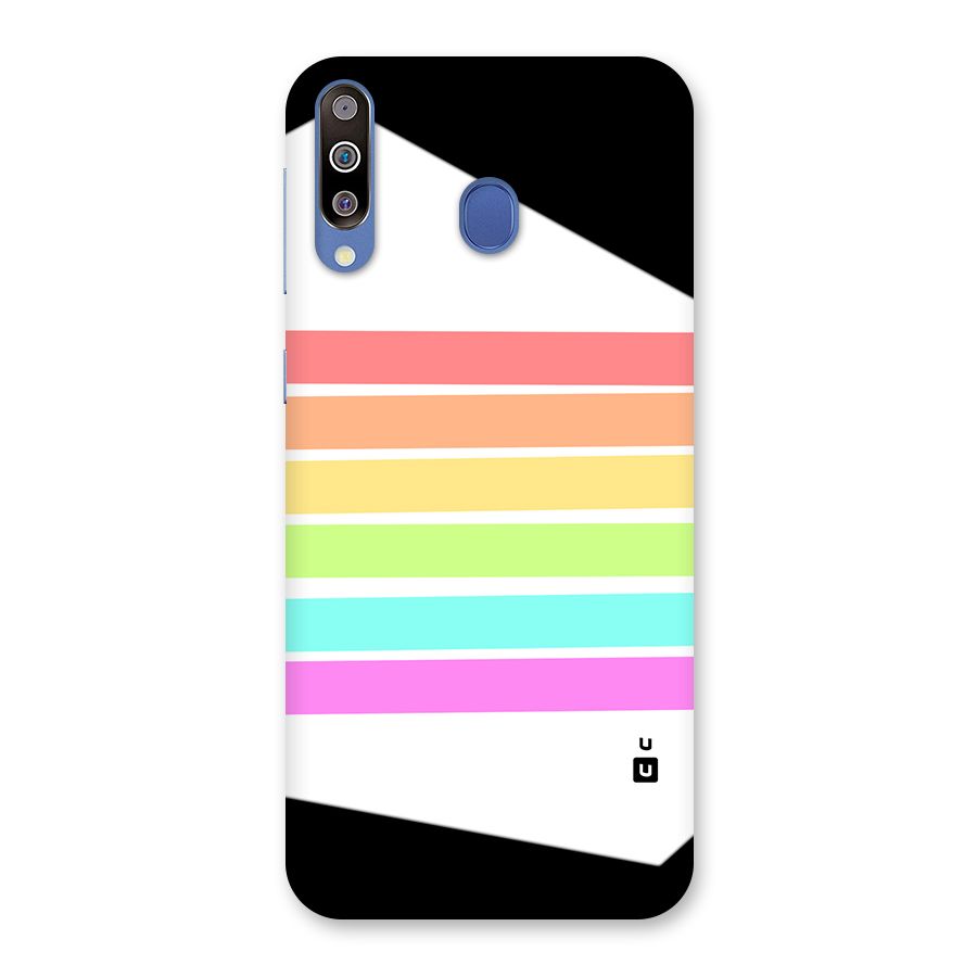 Pastel Pride Horizontal Stripes Back Case for Galaxy M30