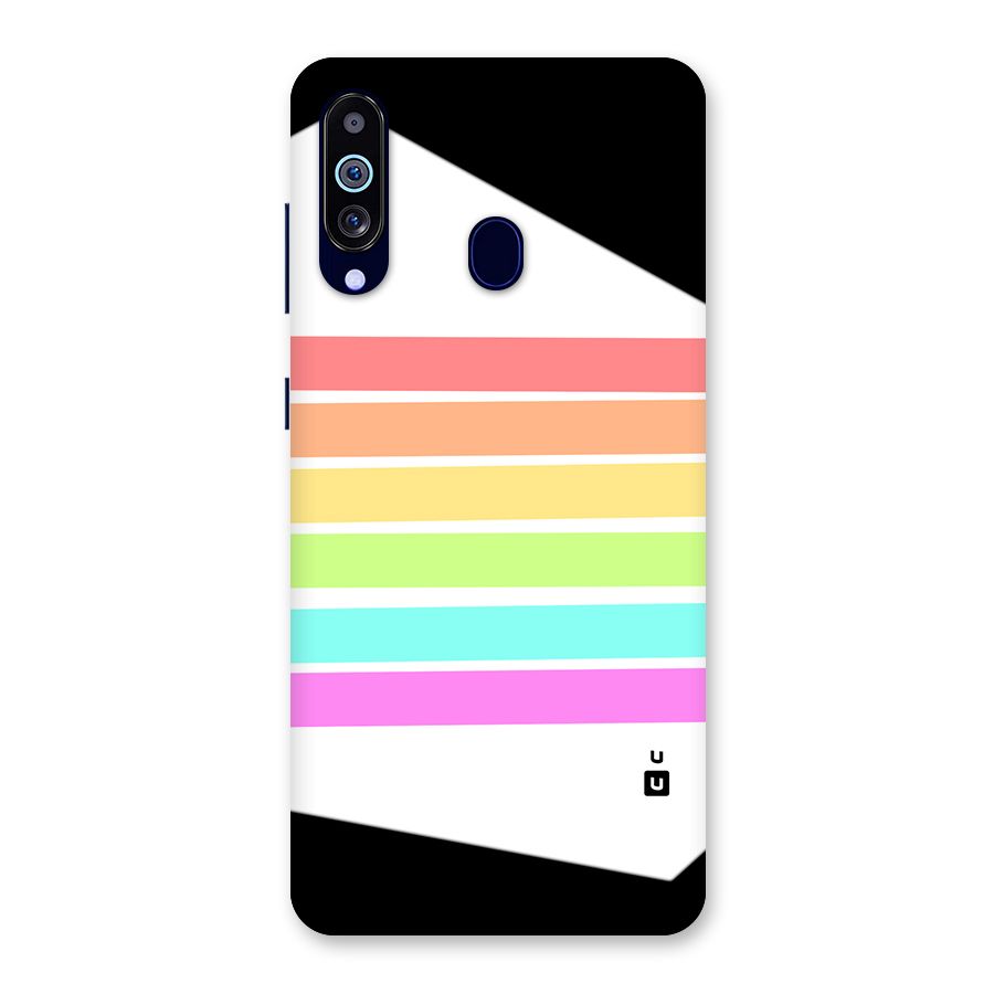 Pastel Pride Horizontal Stripes Back Case for Galaxy M40