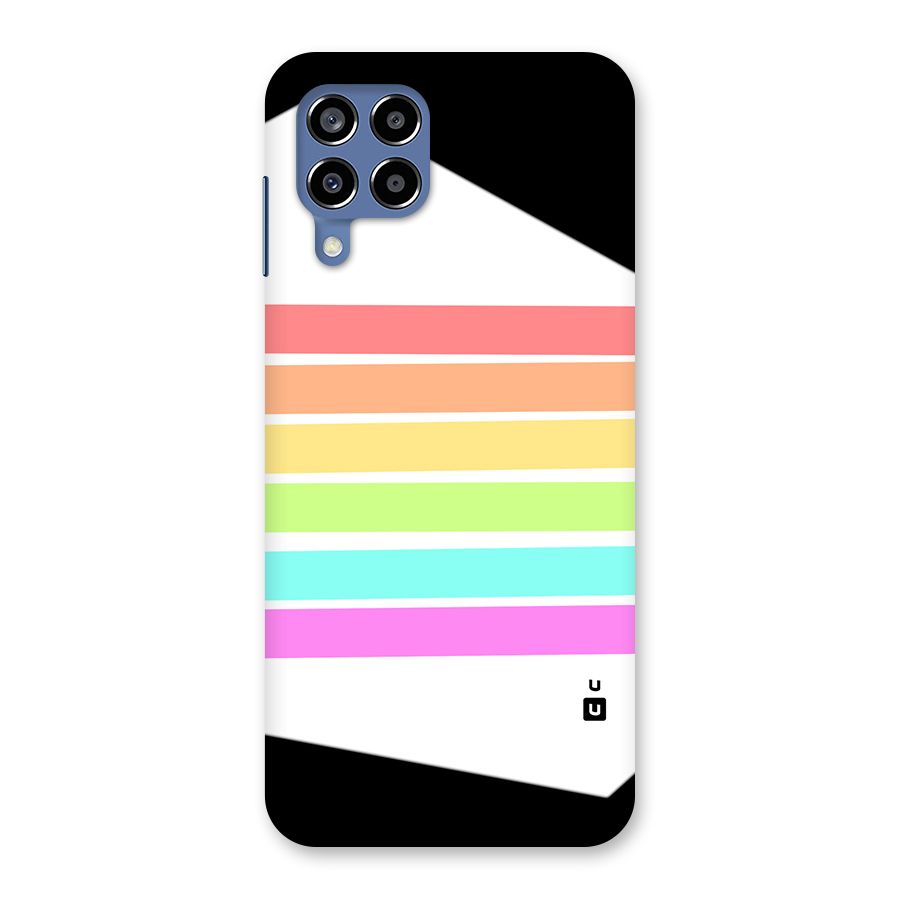 Pastel Pride Horizontal Stripes Back Case for Galaxy M53 5G