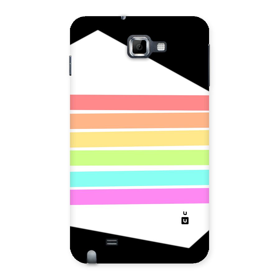 Pastel Pride Horizontal Stripes Back Case for Galaxy Note