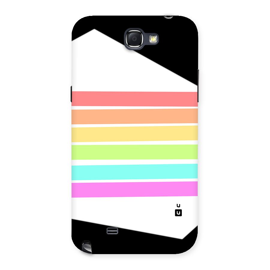 Pastel Pride Horizontal Stripes Back Case for Galaxy Note 2