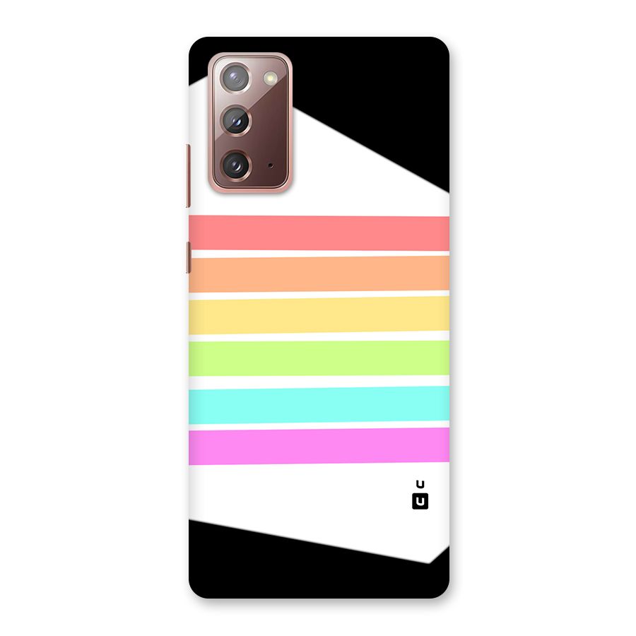Pastel Pride Horizontal Stripes Back Case for Galaxy Note 20