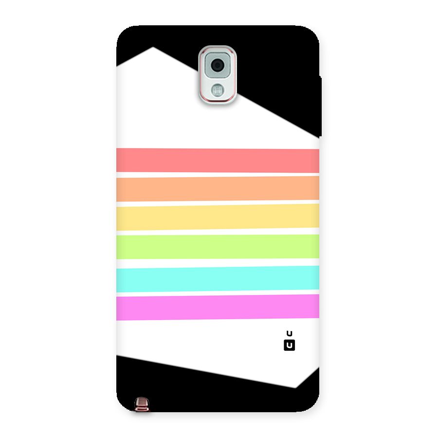 Pastel Pride Horizontal Stripes Back Case for Galaxy Note 3